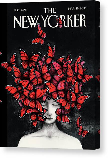Homage Canvas Art Print by Ana Juan
