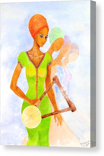 Musician Canvas Art Print by Mahlet