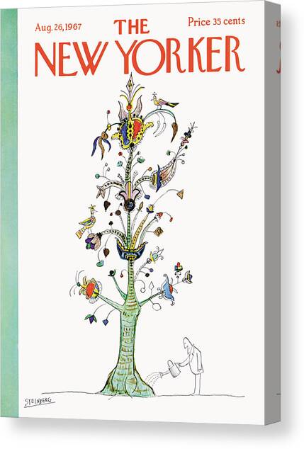 Saul Steinberg's Magical Tree Canvas Print