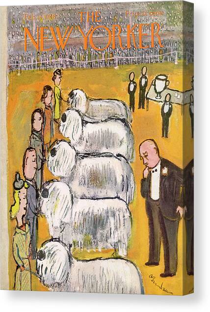 New Yorker February 14th, 1948 Canvas Art Print by Abe Birnbaum