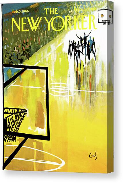 New Yorker February 5th, 1966 Canvas Art Print by Arthur Getz