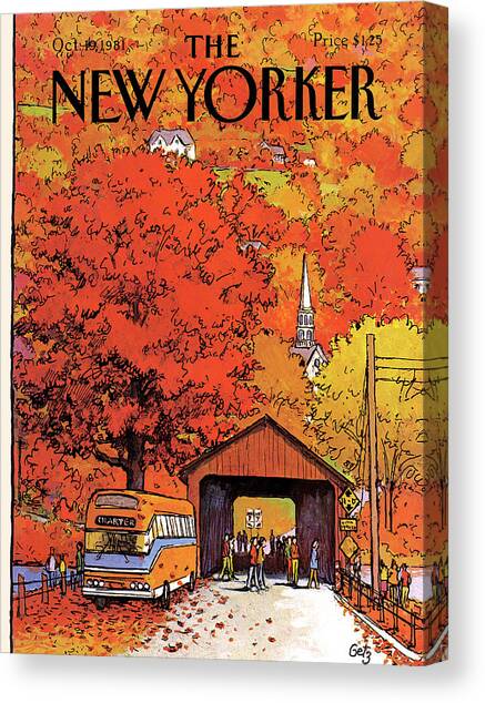 New Yorker October 19th, 1981 Canvas Art Print by Arthur Getz