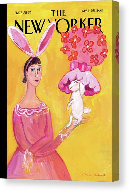 Everywhere I Go I See Hats Canvas Art Print by Maira Kalman