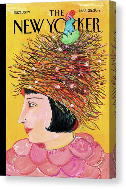 Spring Has Sprung Canvas Art Print by Maira Kalman