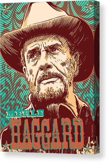 Merle Haggard Tribute Canvas Print