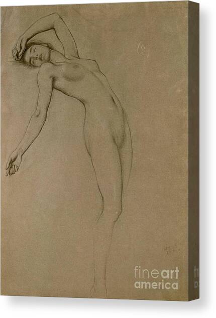 Study for Clyties of the Mist Canvas Art Print by Herbert James Draper