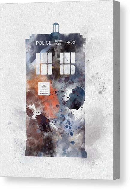 Dr Who Tardis Space Large Framed CANVAS PRINT A0 A1 A2 A3 A4 Sizes 
