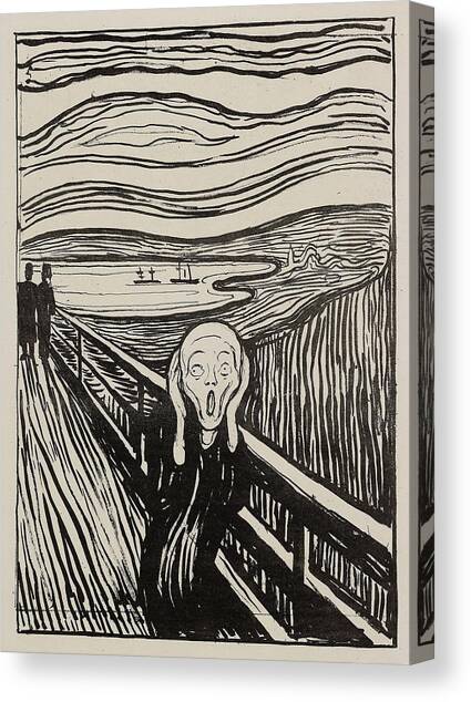 The Scream Canvas Art Print by Edvard Munch