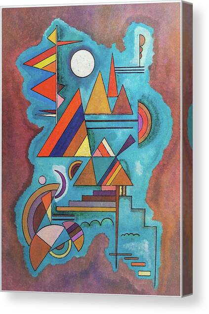 Standing Canvas Art Print by Wassily Kandinsky
