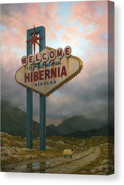 Canvas Print featuring the painting Hibernia Nirvana by Brian McCarthy