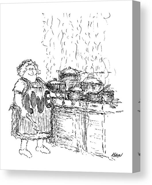 New Yorker December 27th, 1969 Canvas Art Print by Edward Koren
