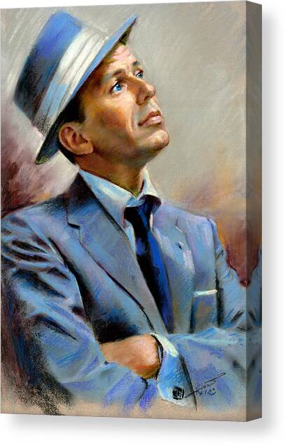 Frank Sinatra  #1 Canvas Art Print by Ylli Haruni