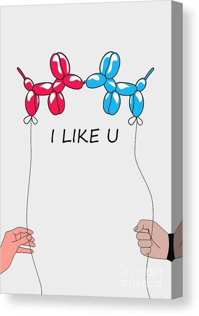 Balloon Animals Friendship Canvas Print