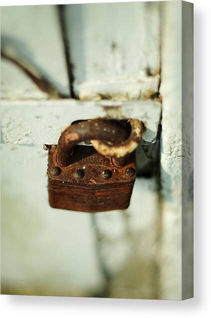 Master Lock Canvas Art Print by Rebecca Sherman
