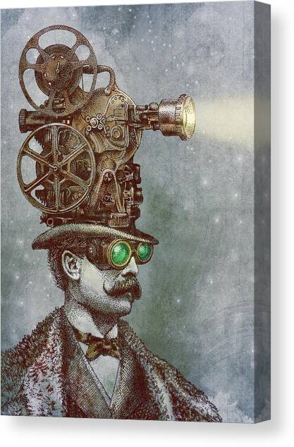 The Projectionist Canvas Art Print by Eric Fan