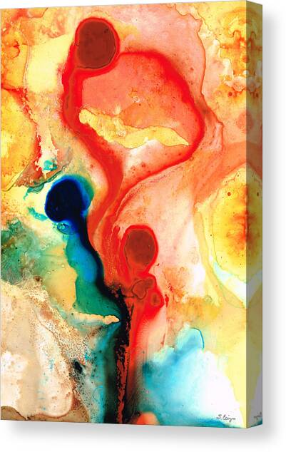 Time Will Tell - Abstract Art By Sharon Cummings Canvas Art Print by Sharon Cummings