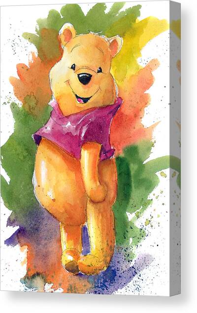 WINNIE THE POOH pooh bear bright CANVAS ART BLOCKS/ WALL ART PLAQUES/PICTURES 