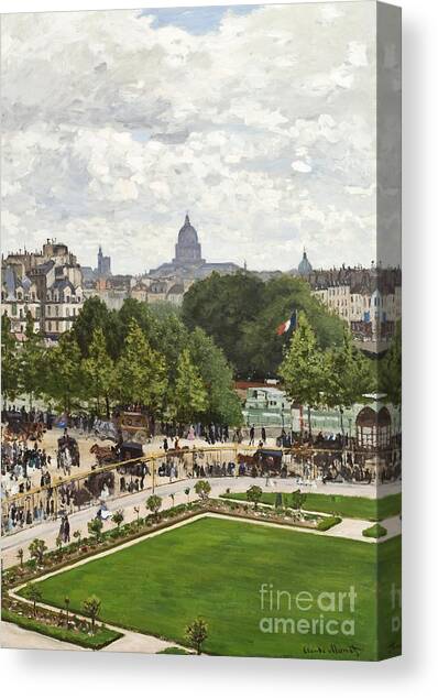 Garden of the Princess Canvas Art Print by Claude Monet
