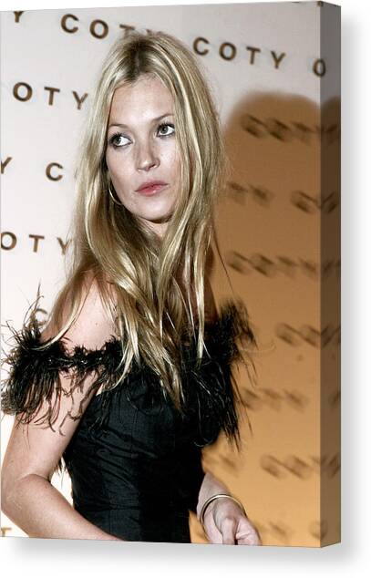 Kate Moss  At The Coty 100th Canvas Art Print by Everett