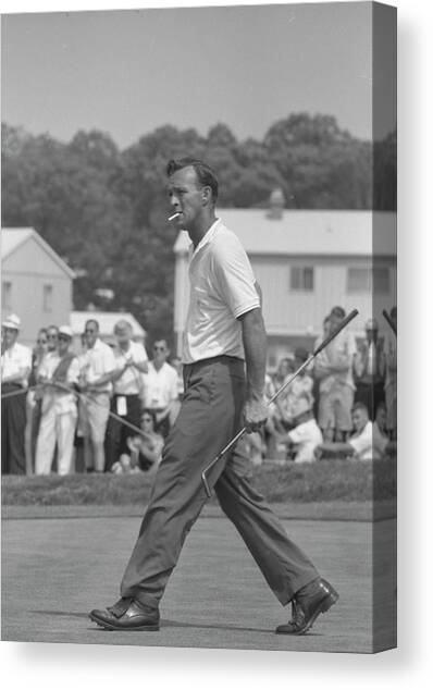 Arnold Palmer On The Course #1 Canvas Art Print by John Dominis