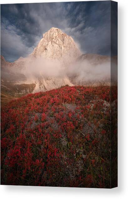 Autumn In The Mountains Canvas Art Print by Ales Krivec