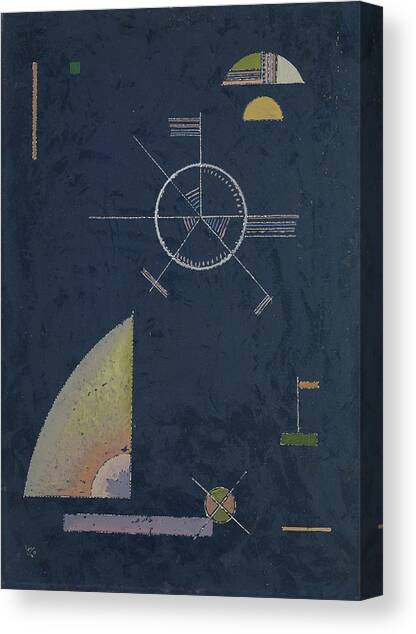 Dull Gray Canvas Art Print by Wassily Kandinsky