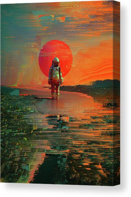The Blast Canvas Art Print by Nicebleed