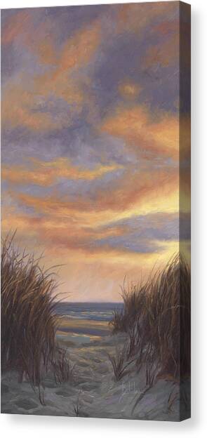 Tranquil Coastal Sunset Canvas Print