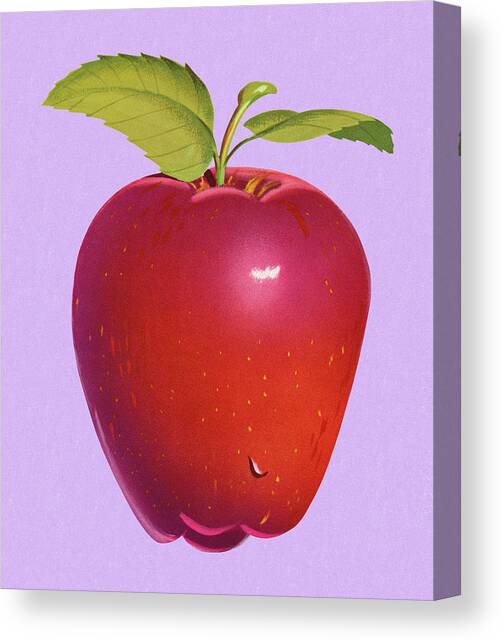 Red Apple Canvas Art Print by CSA Images