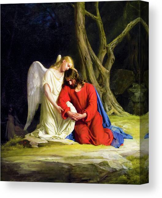 Gethsemane #1 Canvas Art Print by Carl Bloch
