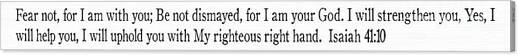 Isaiah 41 10. Scripture Stick Christian Wall Art Canvas Art Print by Mark Lawrence