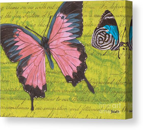 Le Papillon 2 #1 Canvas Art Print by Debbie DeWitt