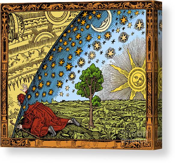 Where Heaven And Earth Meet 1888 #1 Canvas Art Print by Science Source