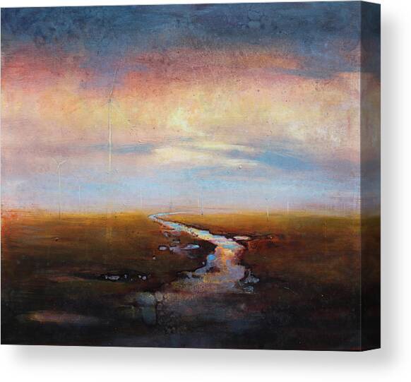 Pastel Sky Over Serene Landscape Canvas Print