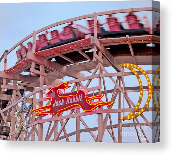Jack Rabbit Roller Coaster Canvas Print