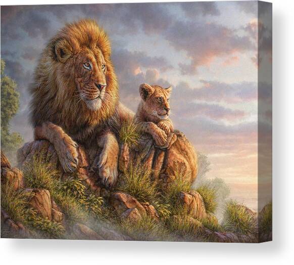 Lion Pride Canvas Art Print by Phil Jaeger