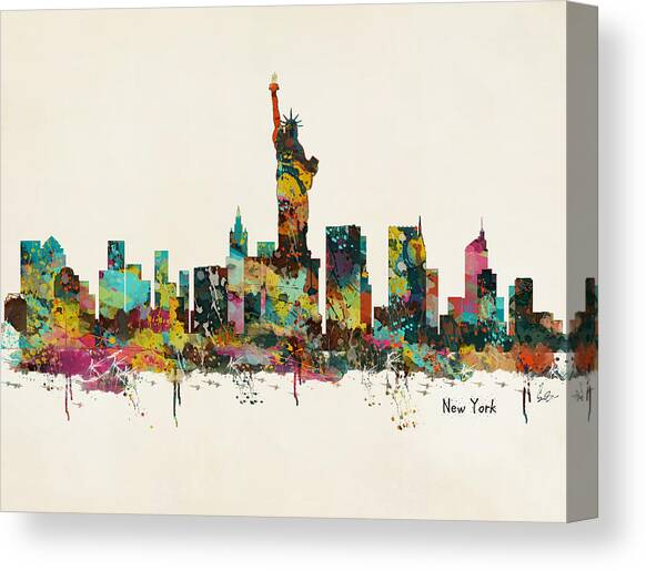 Colorful New York Skyline Canvas Print