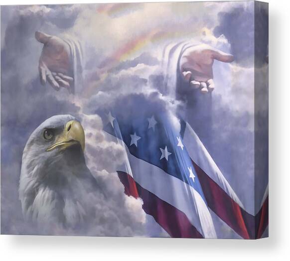 One Nation Under God Canvas Art Print by Danny Hahlbohm