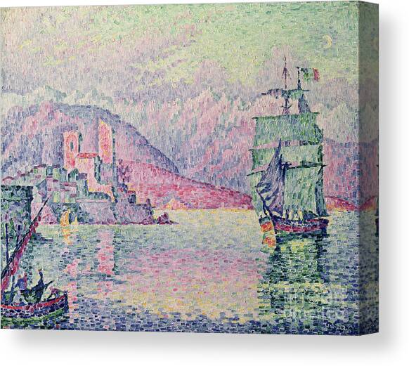 Antibes Canvas Art Print by Paul Signac