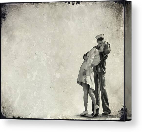 Canvas It Up Nero e Bianco nostalgico Stampe su Tela Wall Art Sailor Kissing Nurse Times Square New York World War 2 Immagini 