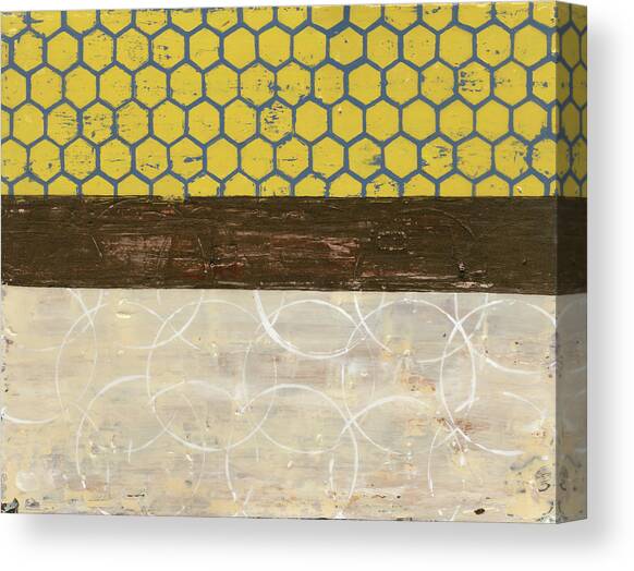 Honey Comb Abstract II Canvas Art Print by Natalie Avondet