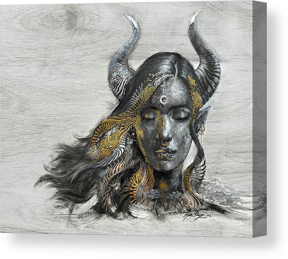 Moon Dreamer #1 Canvas Art Print by Alex Ruiz