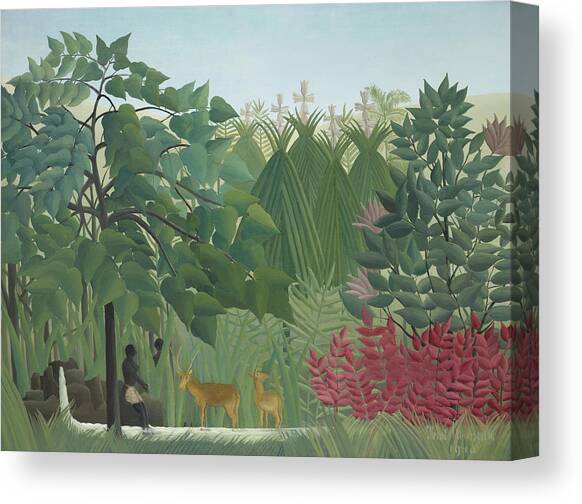 Henri Rousseau French post-impressionniste CANAVS Wall Art 04 exotique Paysage 0