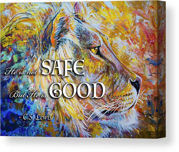 He Is Not Safe But He Is Good Canvas Art Print by Aaron Spong