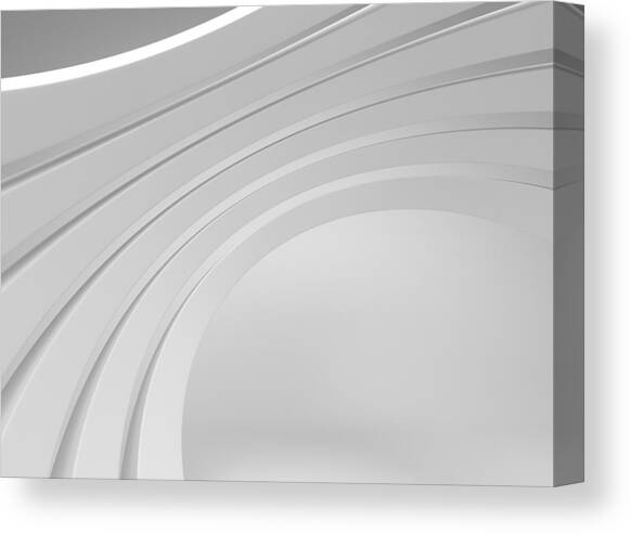 3d Abstract Architecture Background Canvas Art Print by Me4o