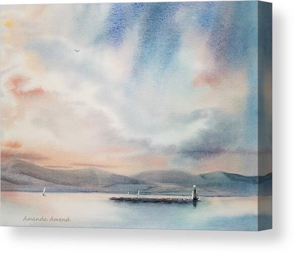 Champlain Sky Canvas Art Print by Amanda Amend