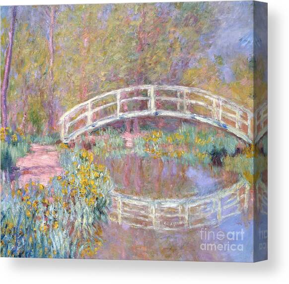 Bridge in Monet's Garden Canvas Art Print by Claude Monet