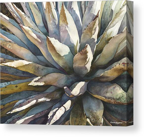 Sunstruck Yucca Canvas Art Print by Anne Gifford