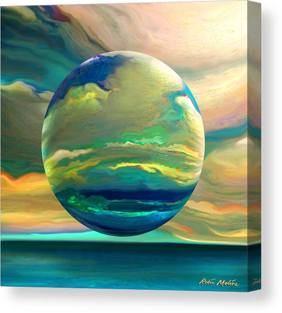 Clouding the Poets Eye Canvas Art Print by Robin Moline