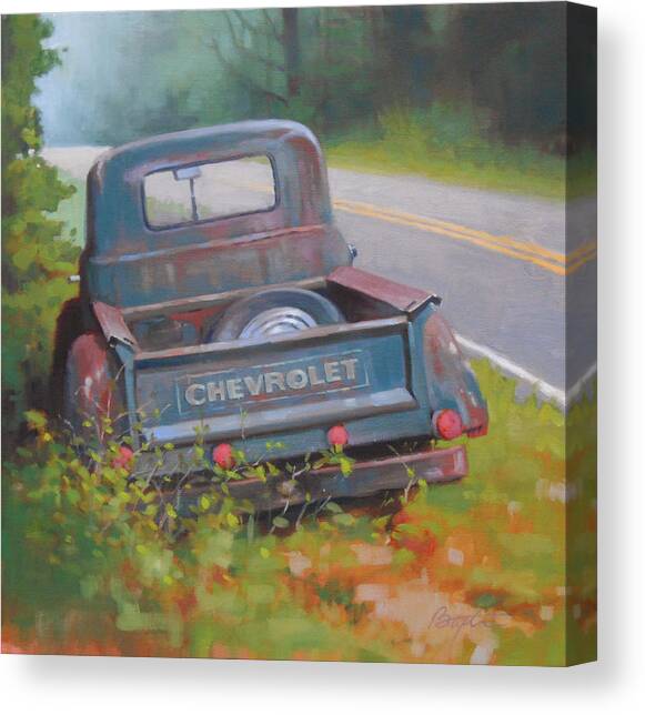 Abandoned Chevy Canvas Art Print by Todd Baxter